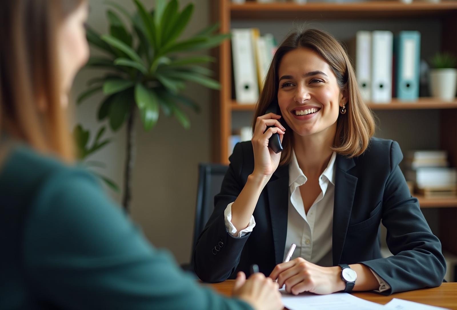 Disability attorney having empathetic consultation with client