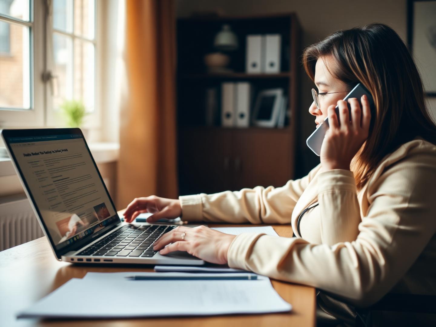 Person on phone consultation with disability lawyer discussing benefits