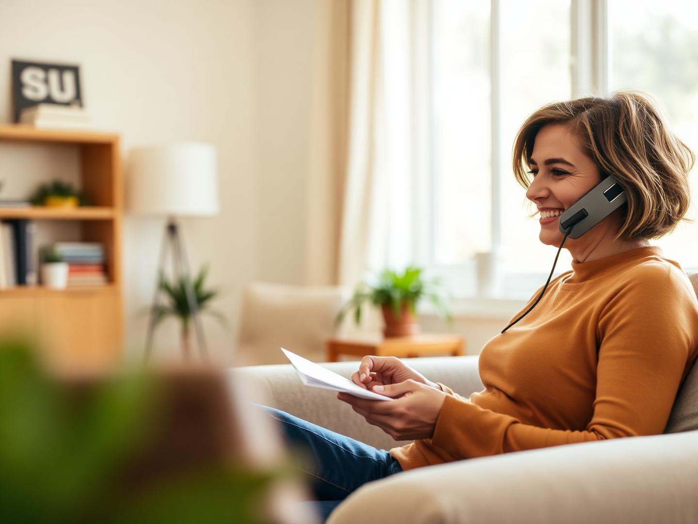 Person on friendly phone consultation with disability lawyer